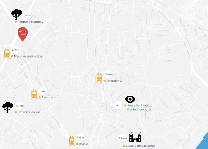 Daire Marques De Pombal Metropolitan Flat *